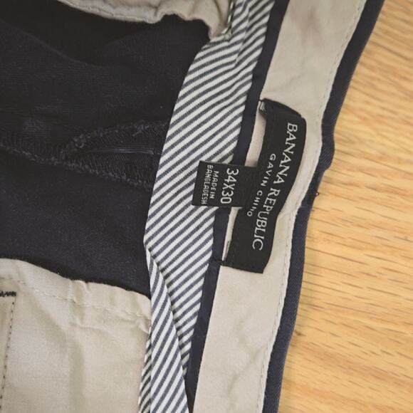 Banana Republic Gavin Chino Men's size 34-black - Picture 5 of 8